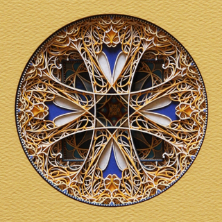 Illustration for article titled Incredibly beautiful windows made from stacked laser-cut paper